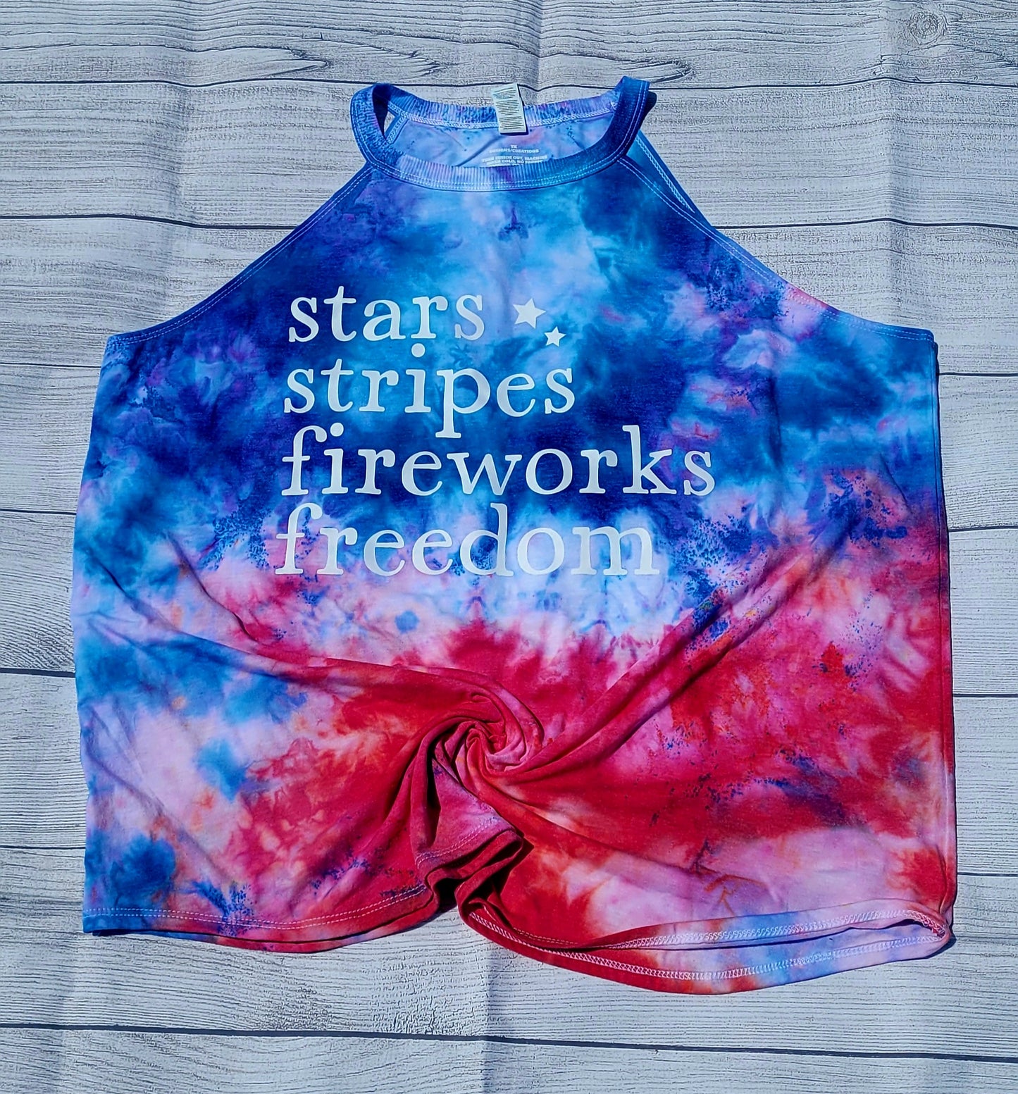 Stars Stripes Fireworks Patriotic Ice Dye