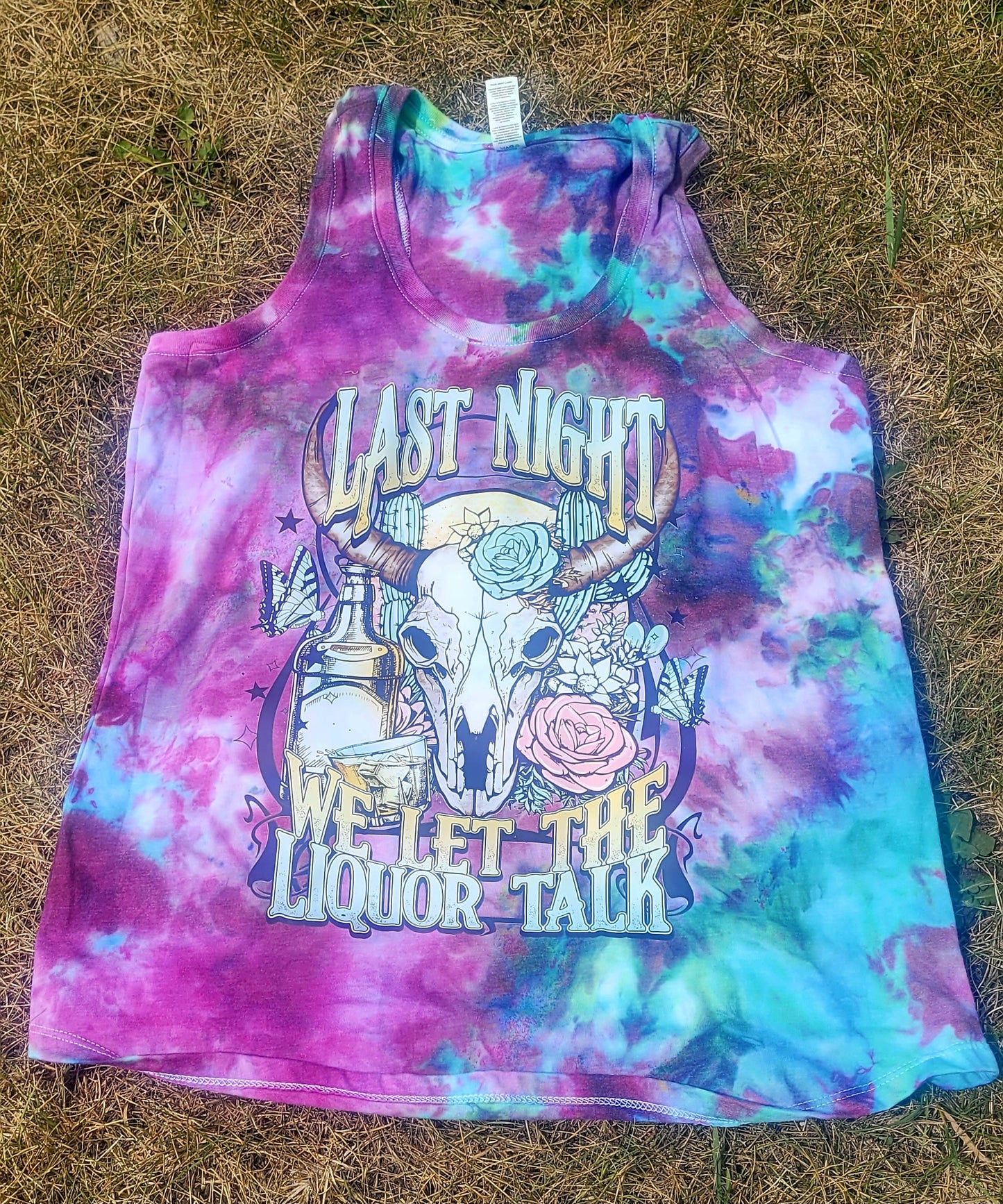 Last Night Emerald Raspberry Ice Dye