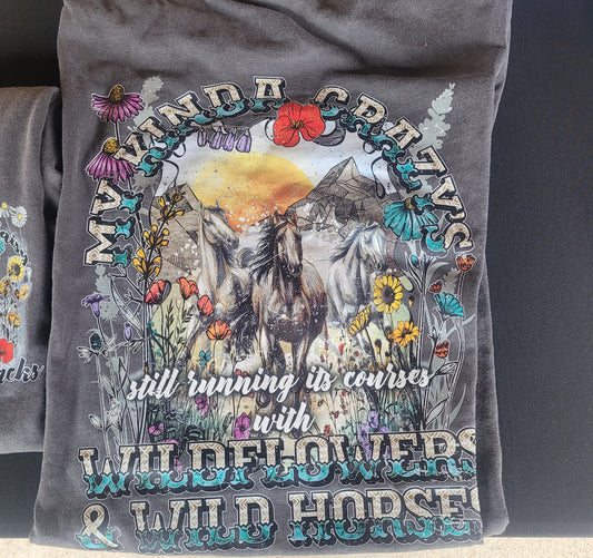 Wild Flowers Wild Horses