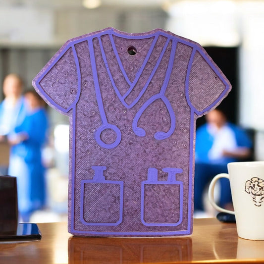 Purple Scrub Top Freshie