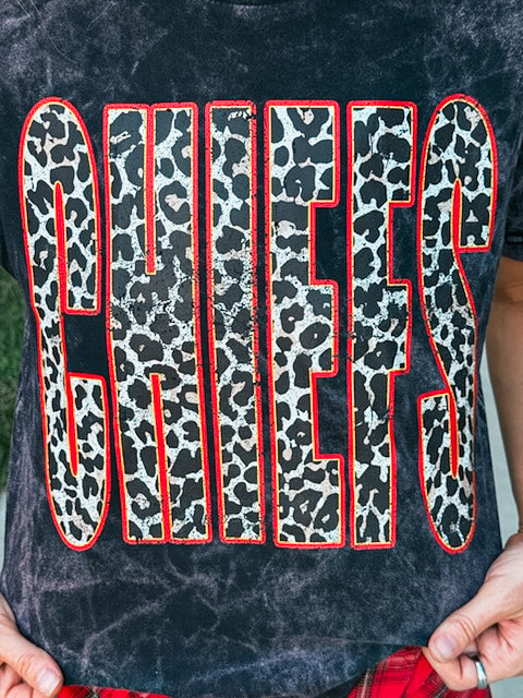 Cheifs Acid Wash Tee