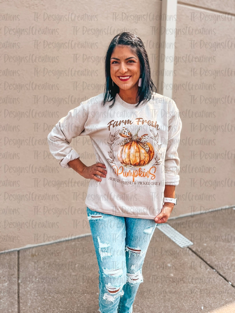 Farm Fresh Pumpkin Crewneck