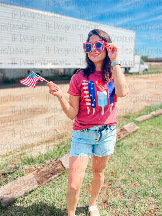 Patriotic Popsicle Tee