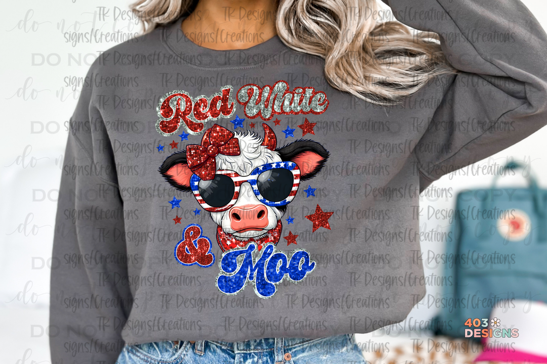 Red White and Moo Toddler/Youth