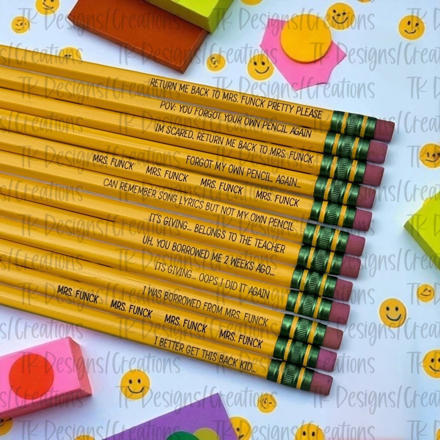 Teacher Custom Pencils (12 Pack