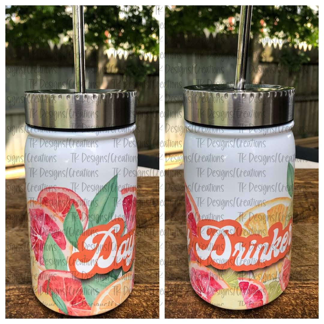 Day Drinker Mason Jar Tumbler