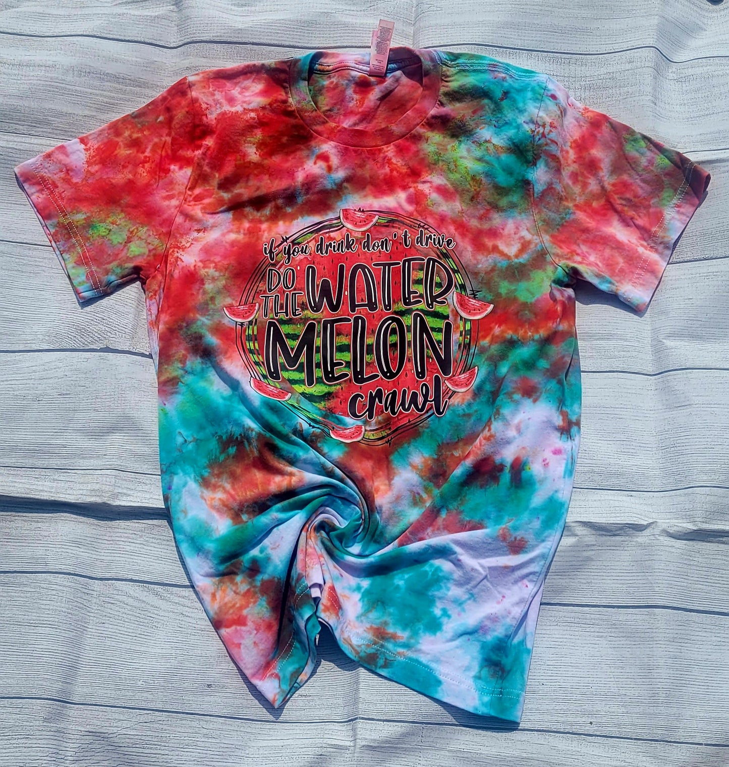 Watermelon Crawl Ice Dye Youth