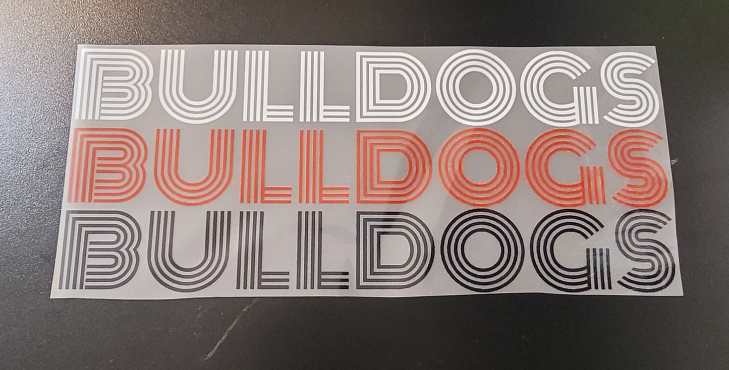 Custom Stacked School Mascot