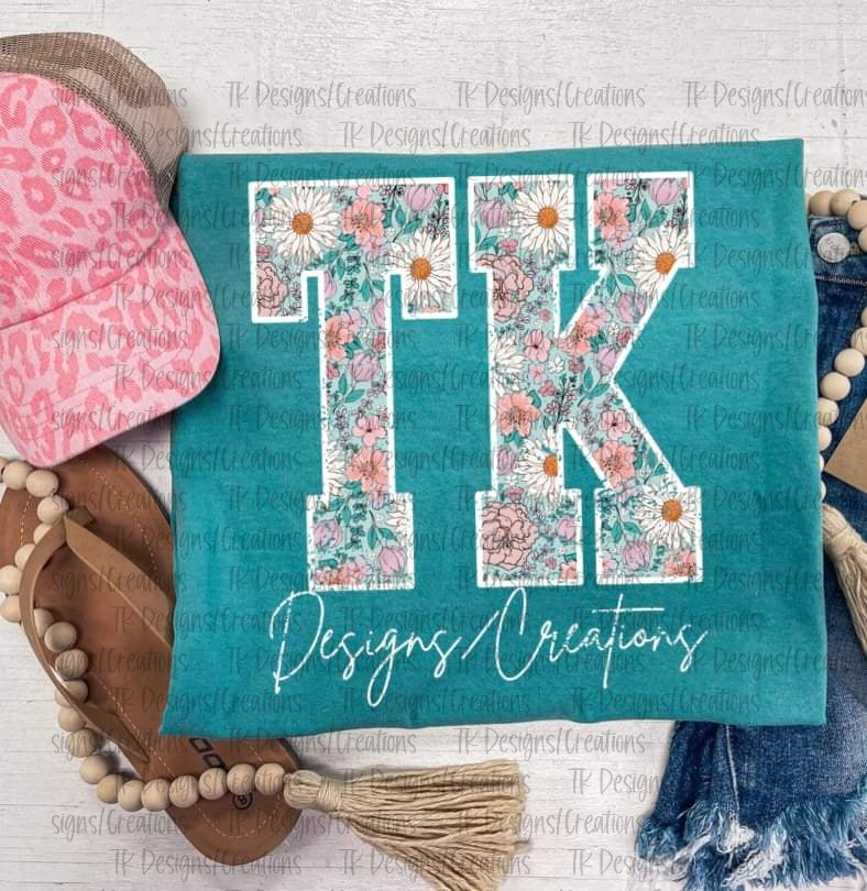 Floral TK Designs/Creations Tee