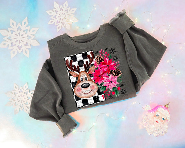 Checkered Reindeer Toddler/Youth