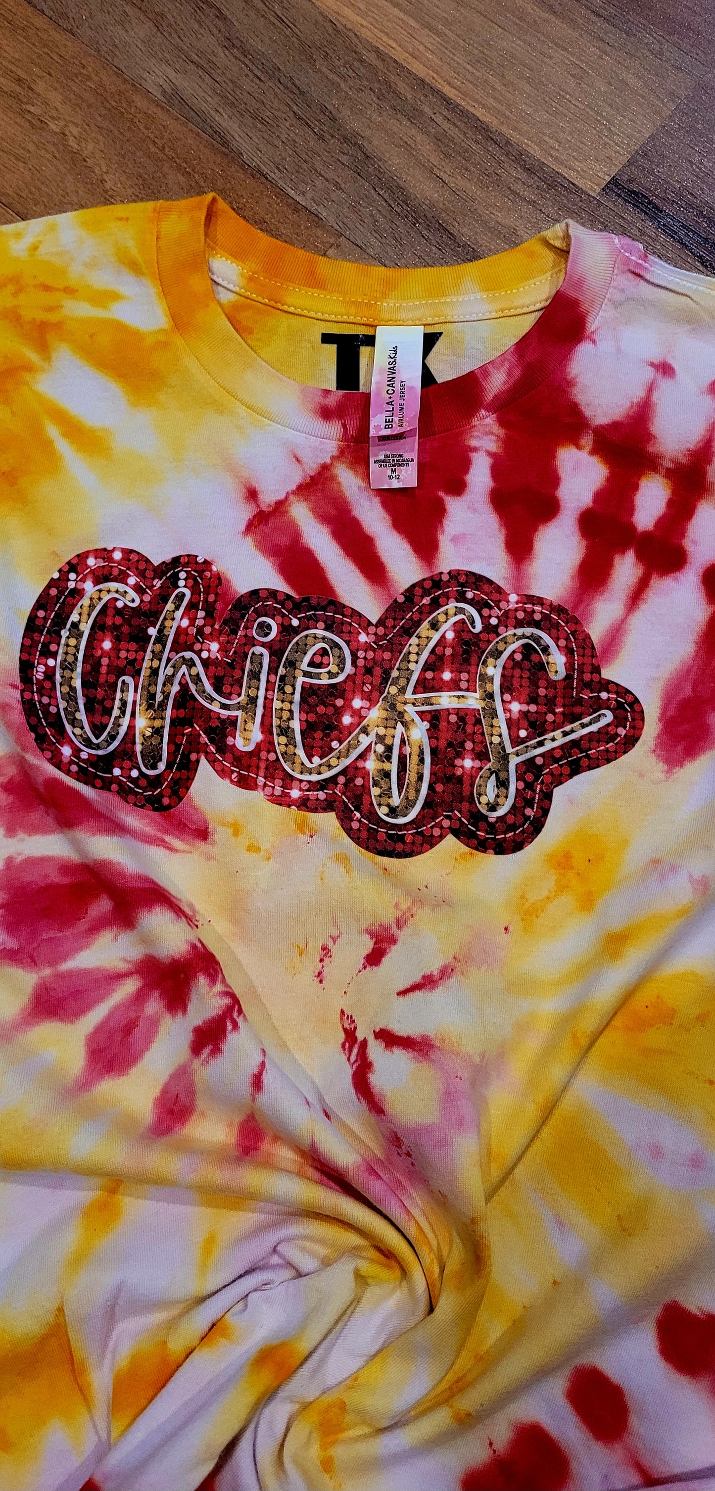 Cheifs Faux Sequin Ice Dye