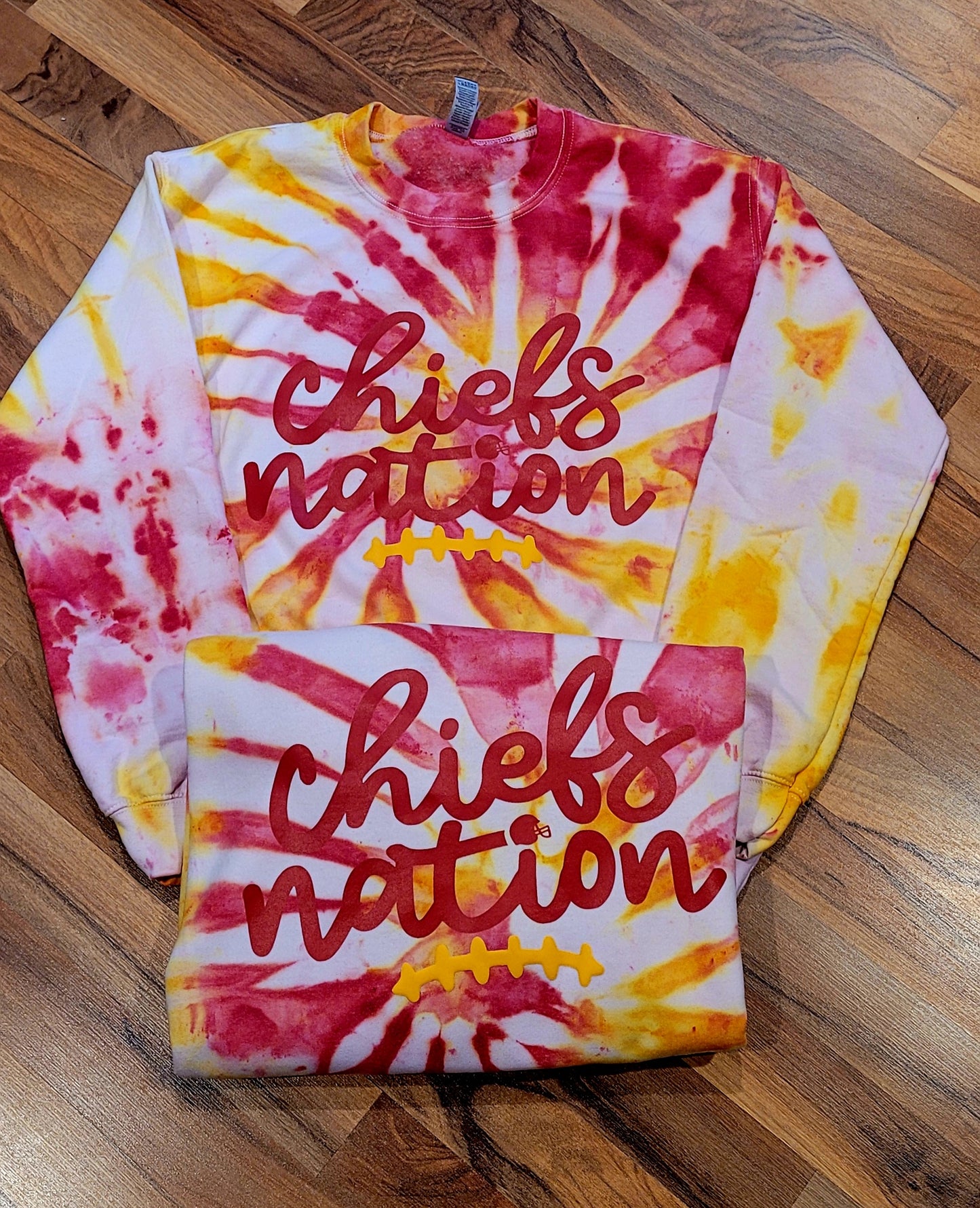 Cheifs Nation Puff Ice Dye