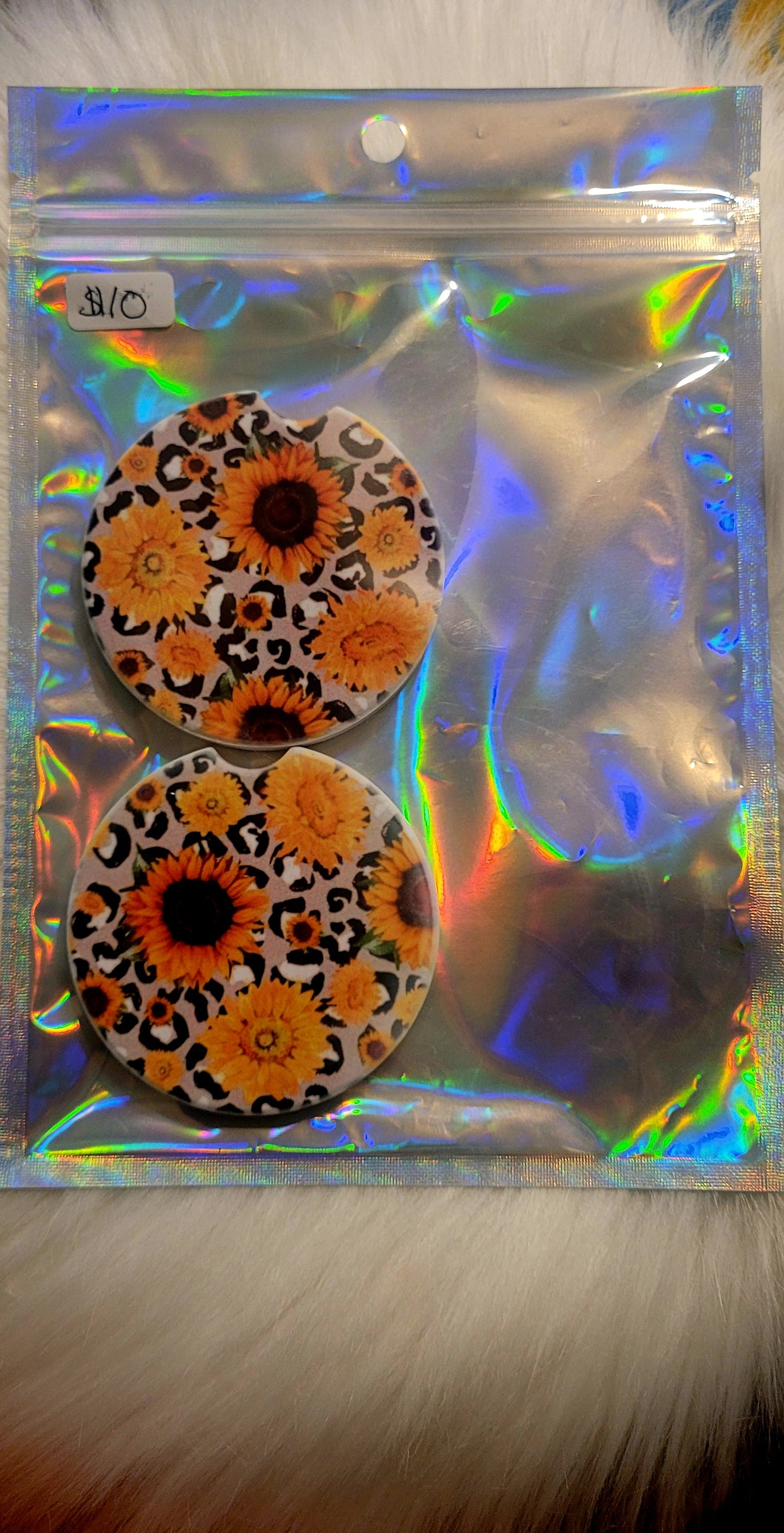 Sunflower Car Coasters