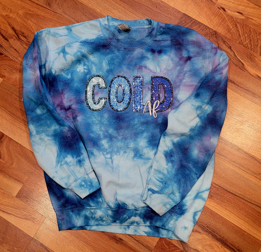 Cold AF Ice Dye Saphire