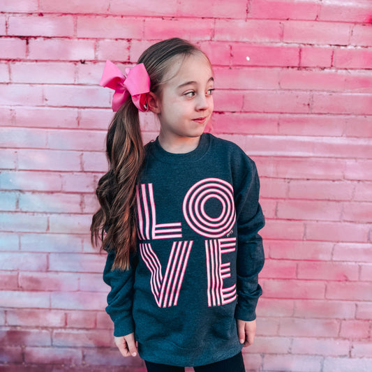 Retro Love Youth Crewneck