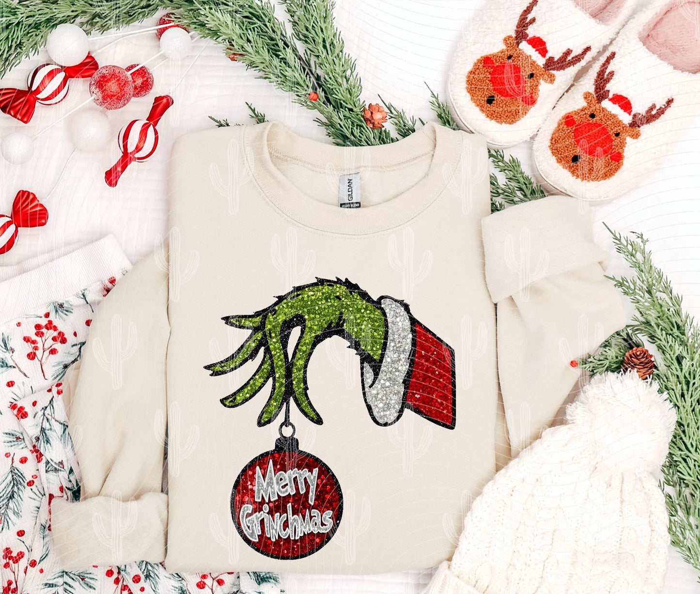 Merry Grinchmas Hand