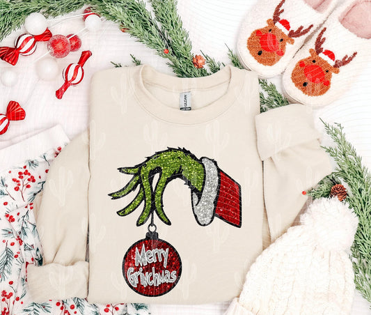 Merry Grinchmas Hand