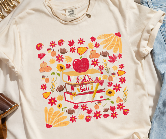KC Hello Fall Teacher Tee
