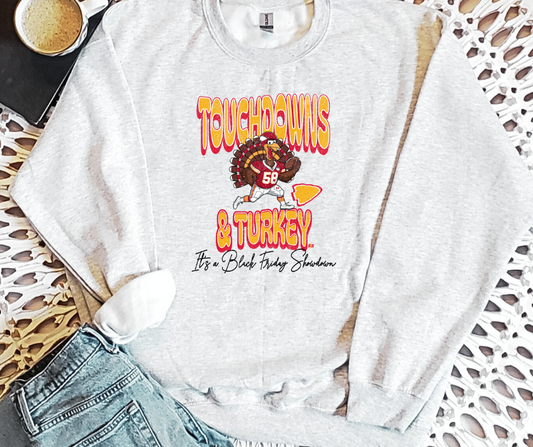 KC Touchdowns and Turkey Crewneck