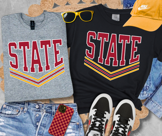 Iowa State V-Lines Tee