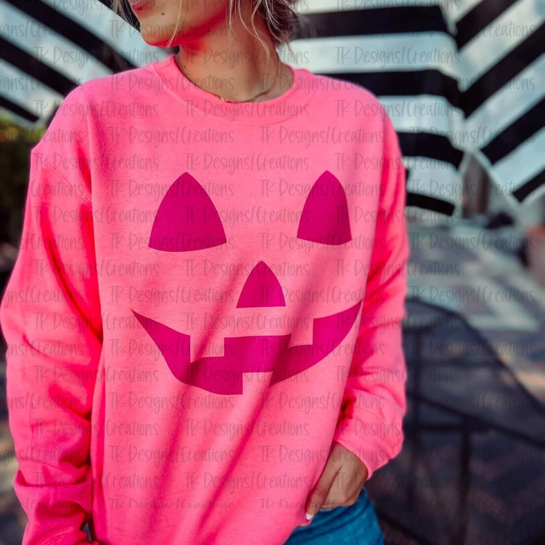 Pink-O-Lantern Fleece Crew