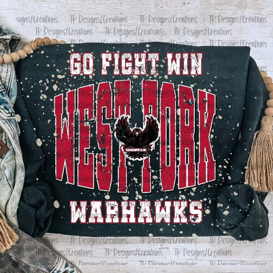 Go Fight Win Warhawks Crewneck