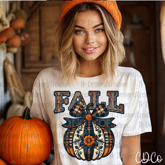 Fall Plaid Pumpkin