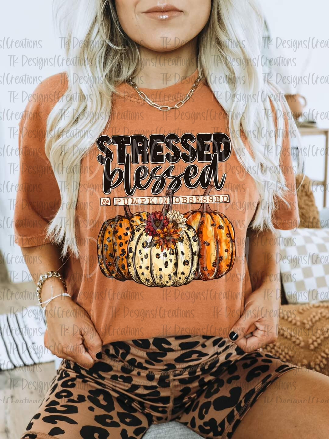 Stressed Blessed Pumpkin Obsessed