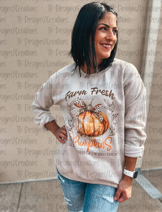 Farm Fresh Pumpkin Crewneck