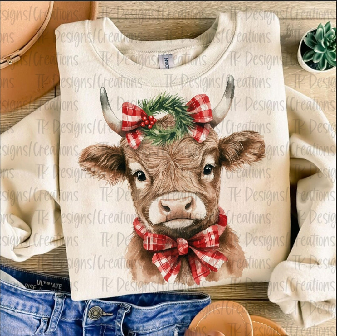 Christmas Cow Toddler/Youth