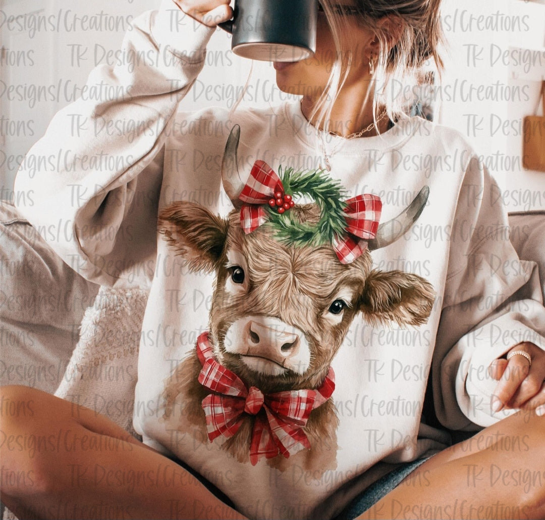 Christmas Cow Toddler/Youth