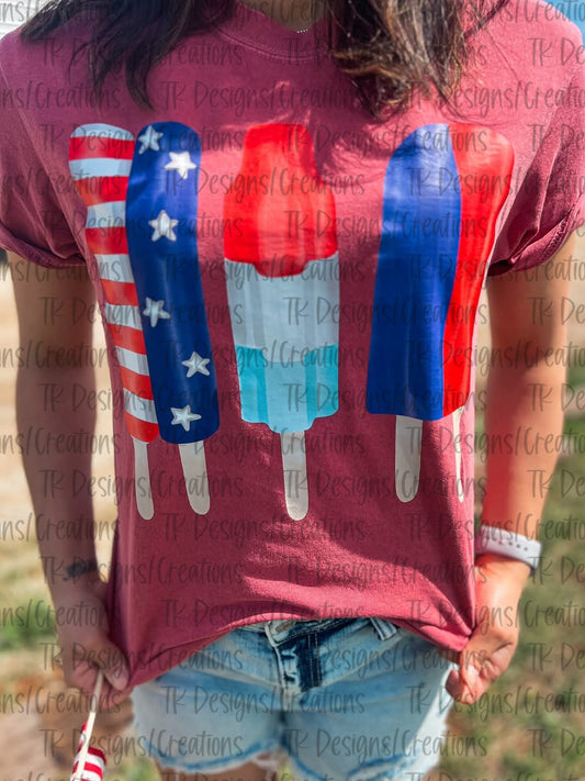Patriotic Popsicle Tee