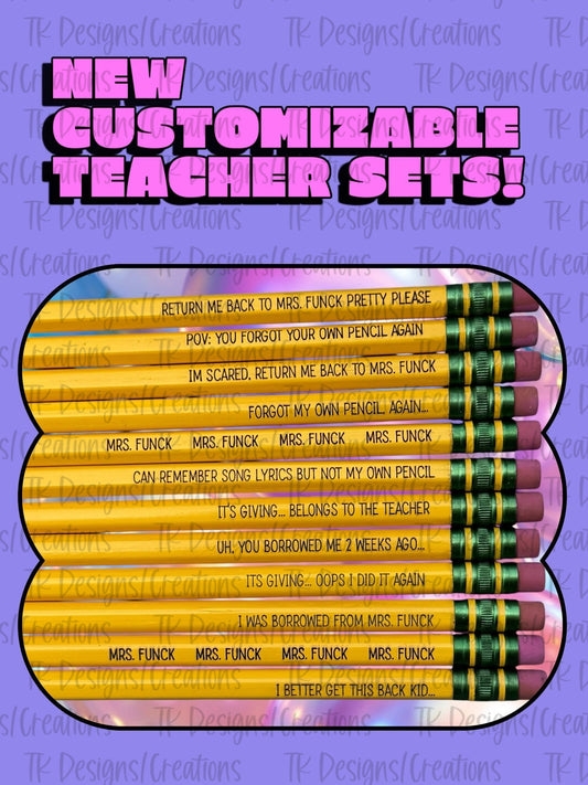 Teacher Custom Pencils (12 Pack