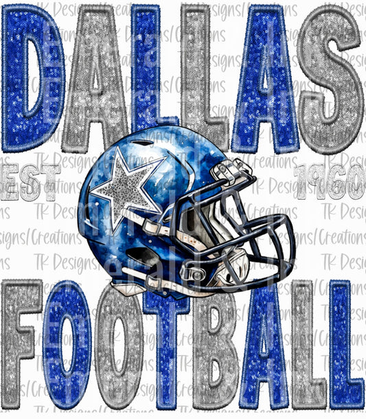 Dallas Cowboys Faux Glitter