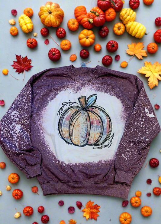 Tie Dye Pumpkin Youth Tee